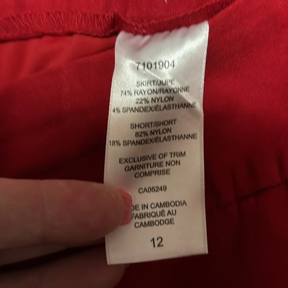 S.C. & C.O. Stretchy Skort size 12 - Picture 7 of 7